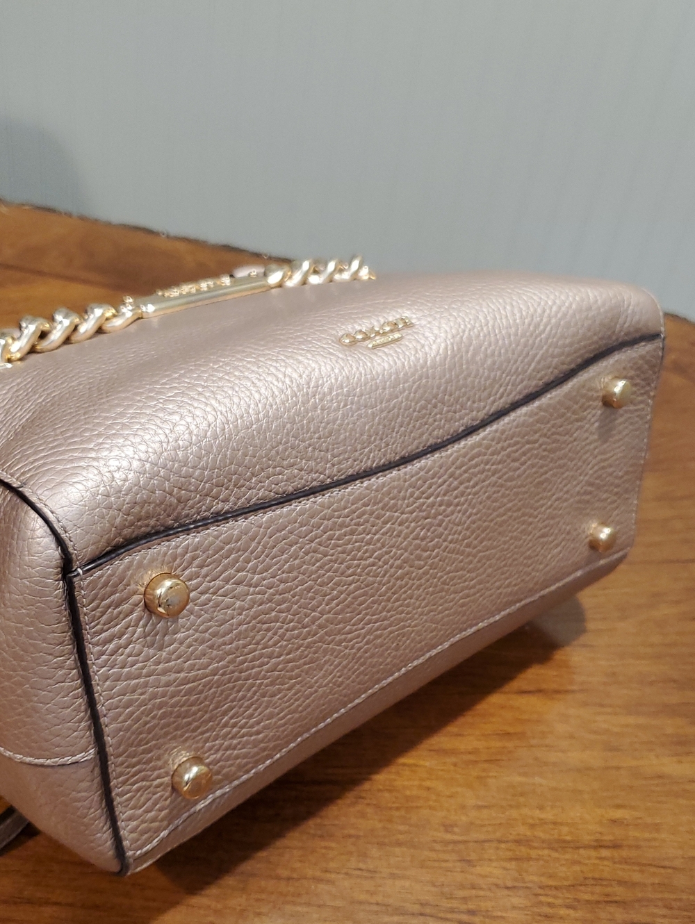 Like NEW Coach Blake Carryall 25 Bag Rose Gold - Picture 10 of 15